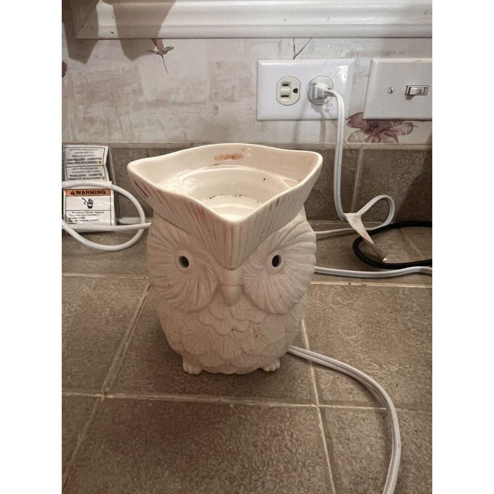 Scentsy Hoot Owl Electric Wax Warmer Full‎ Size Lights Up RETIRED